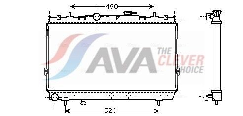 HY2095 AVA Радіатор охолодження двигуна